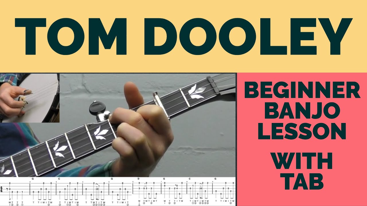 Tom Dooley | Beginner Bluegrass Banjo Lesson With Tab