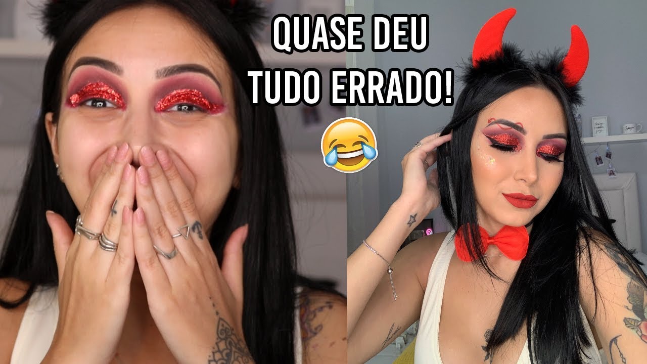 MAQUIAGEM DE DIABINHA - CARNAVAL 2019