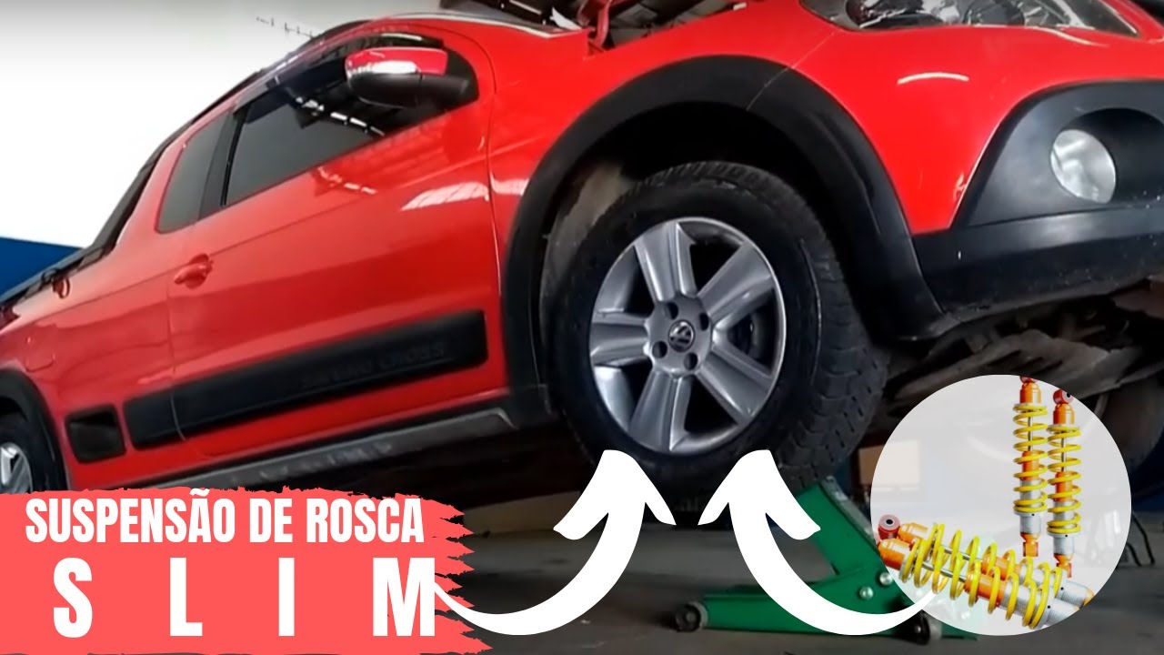 Saveiro G5 Rebaixada com Suspensão de Rosca Slim - Gasnag Suspensões