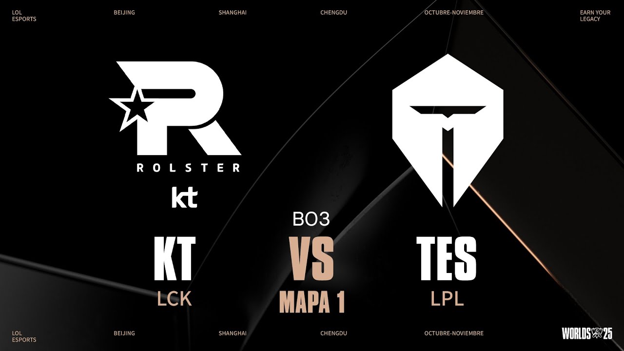 KT VS TES - GAME 1 - SUIZO - DÍA 2 - WORLDS - 2025 - LEAGUE OF LEGENDS