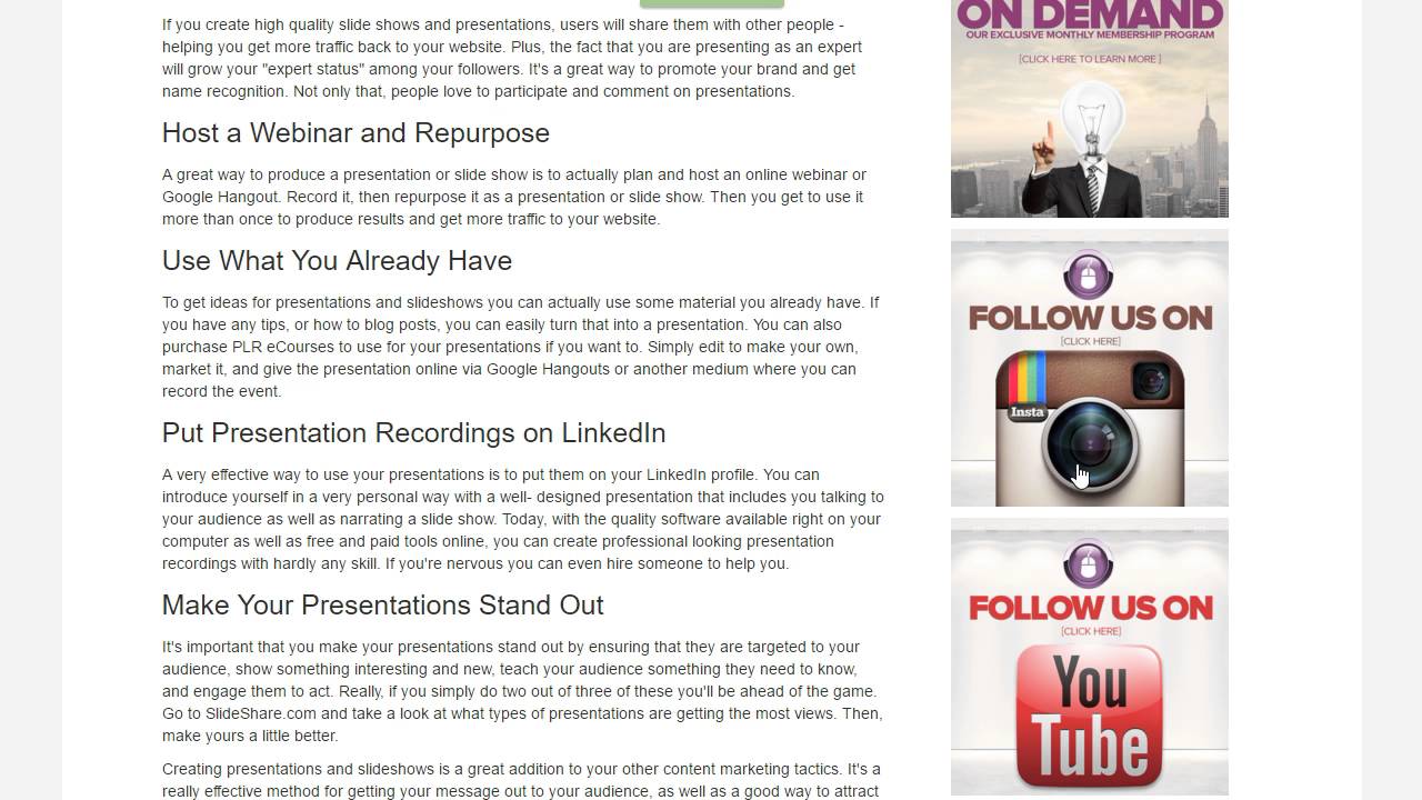 [Behind The Scenes] Blog Site Created In Click Funnels