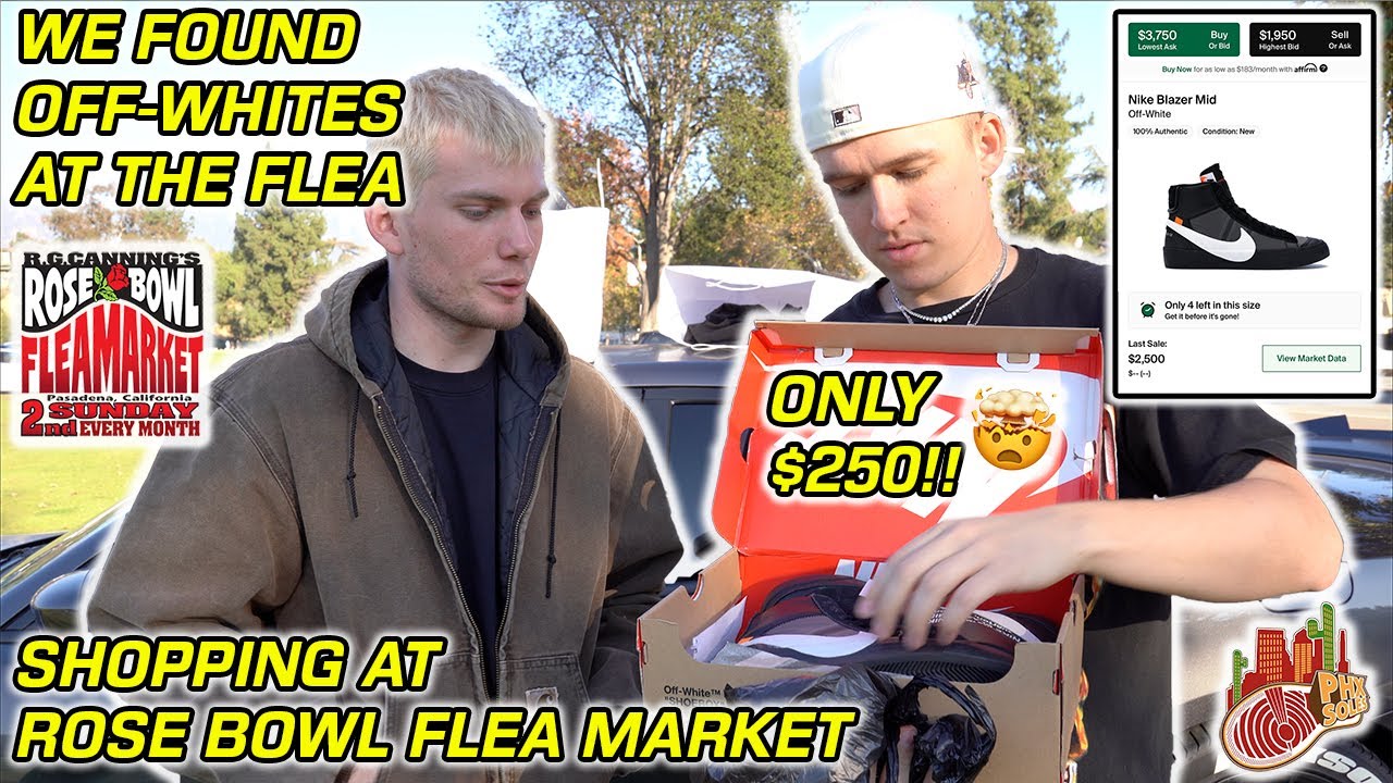 WE FOUND OFF-WHITES AT ROSE BOWL FLEA MARKET EVENT FOR A STEAL! *Cashing out on vintage GRAILS*