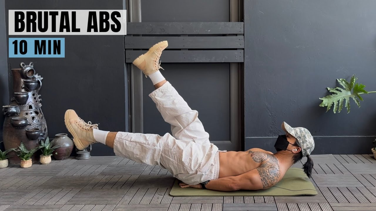 10-MIN INTENSE ABS WORKOUT | Six-Pack Ab Appear Fast ( No Rest, No Equipment )