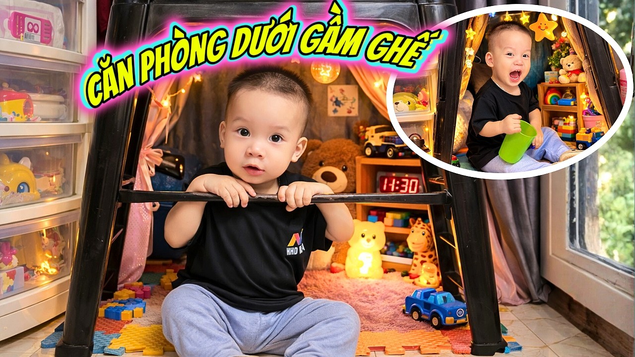MiLo Và MiMi Chế Tạo Căn Phòng Bí Ẩn Dưới Gầm Ghế, Hào Hứng Không Chịu Đi Ngủ
