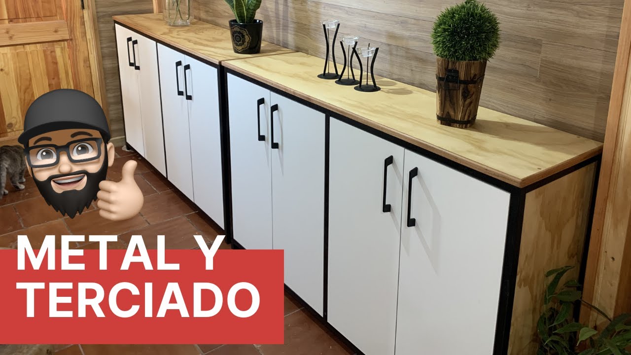 Mueble estilo industrial con puerta de Melamina