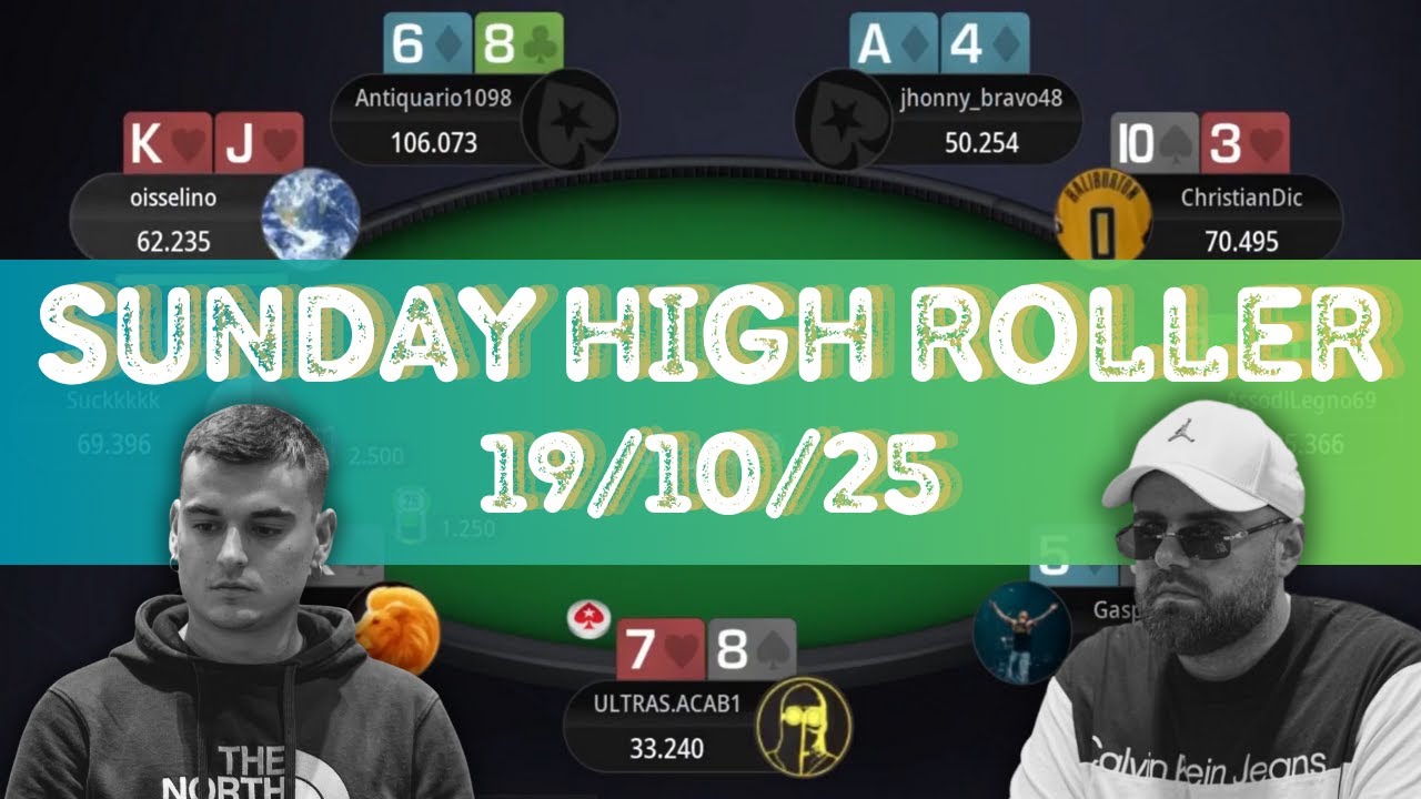 🇮🇹 &euro;250 Sunday High Roller 19/10/25 Suckkkkk | AssodiLegno69 | Gasparotto10 - Final Table Replay