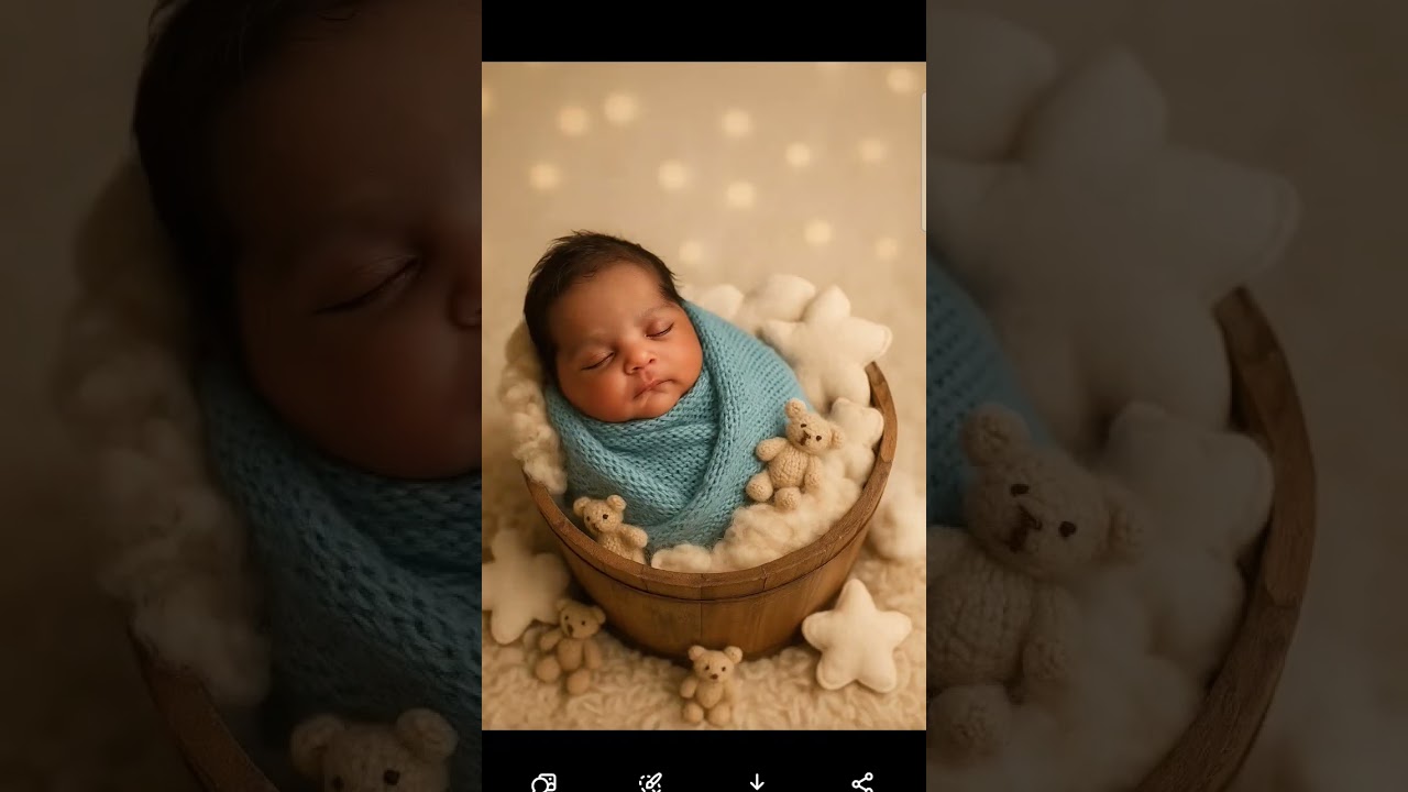 newborn baby chatgpt studio style photoshoot