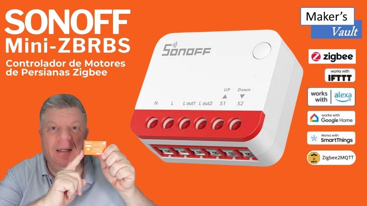 Sonoff Mini-ZBRBS: Controlador de Motores de Persianas