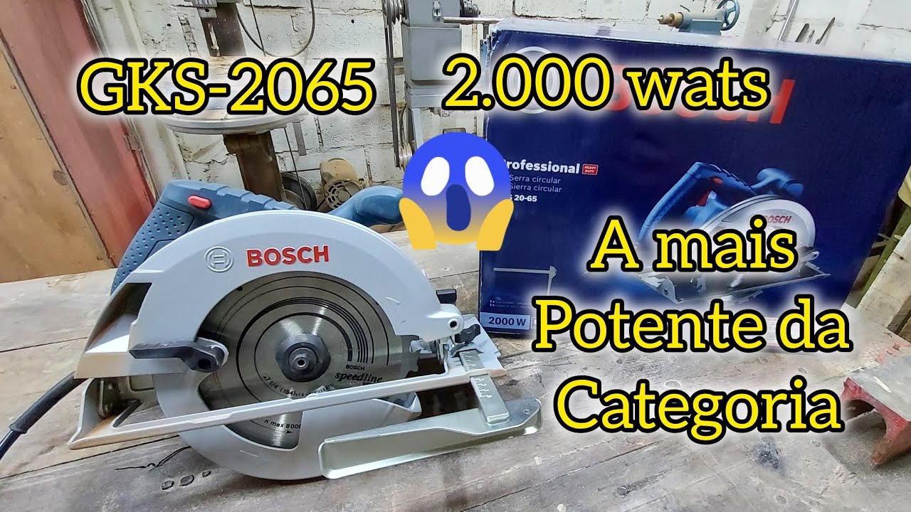 serra circular 7 .1/4 bosch-gks 20 65  a mais potente da categoria
