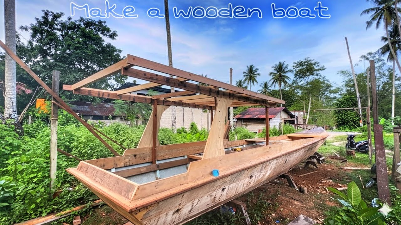 Full video pembuatan perahu kayu