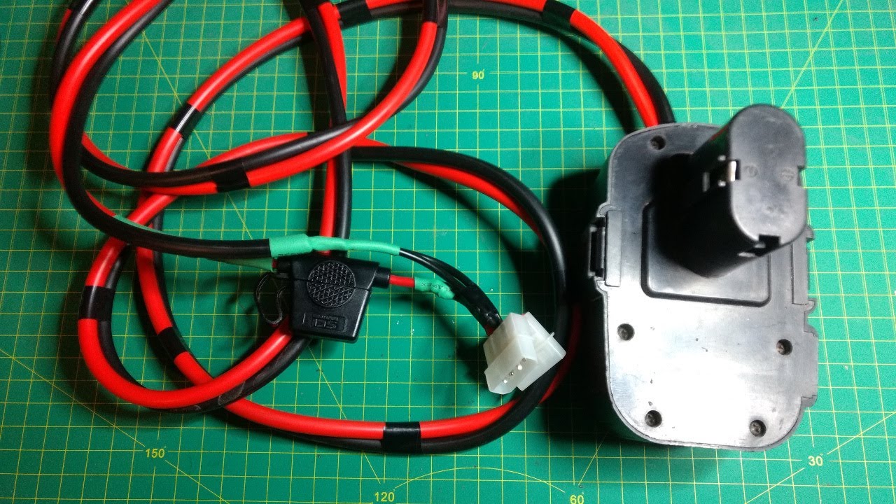 Making an adapter to run my cordless drill from ATX PSU