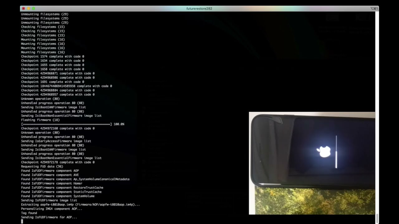 FutureRestore downgrade