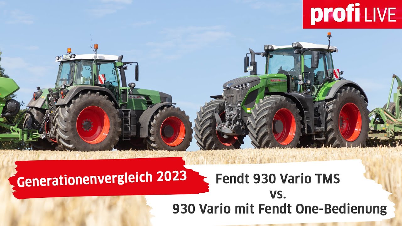 Generationenvergleich 2023 - Fendt 930 Vario TMS vs 930 Vario mit Fendt One-Bedienung | profi LIVE