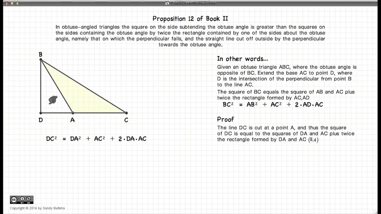 Euclid's Elements Book 2 - Proposition 12