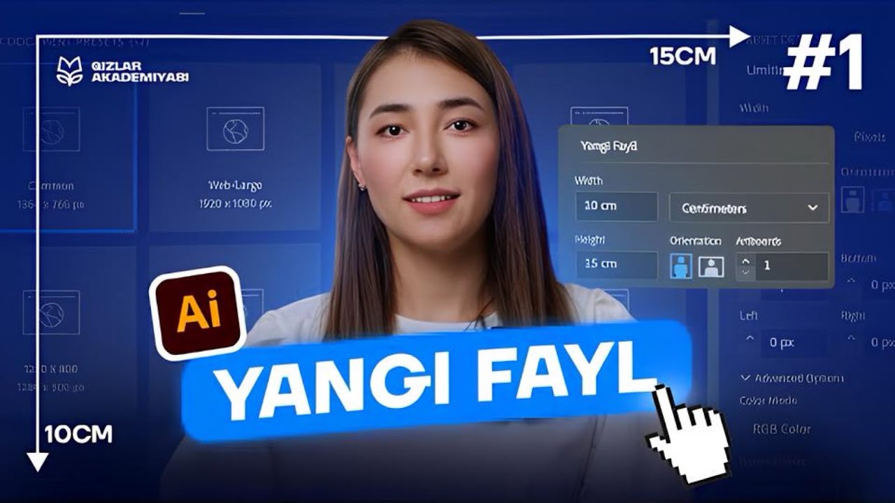 #1 Illustratorni kompyuterga o'rnatish va yangi fayl yaratish | Illustratorda logotip dizayni