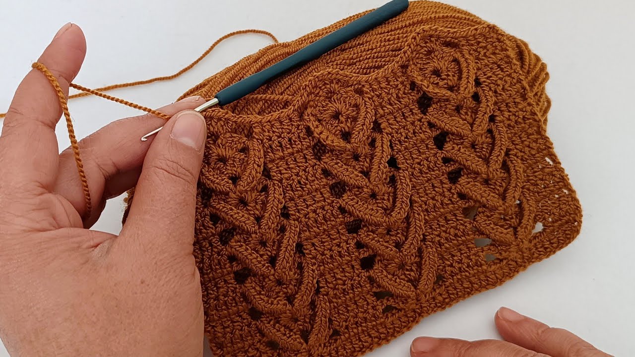 PERFECT👌very beautiful and simple crochet blanket bedspread scarf knitting designs