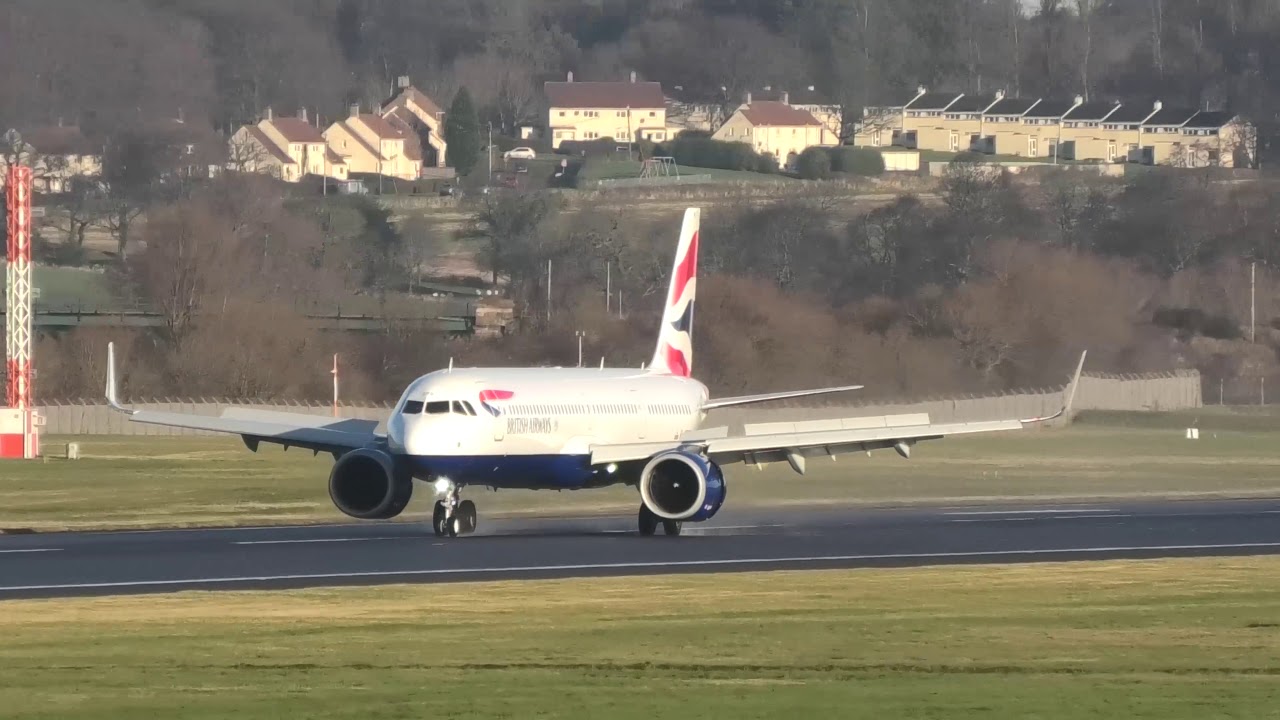 British Airways A-321 Neo (G-NEOR) - Edinburgh Airport [4K/UHD]