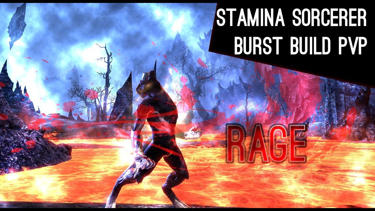 Stamina Sorcerer Burst PvP Build 