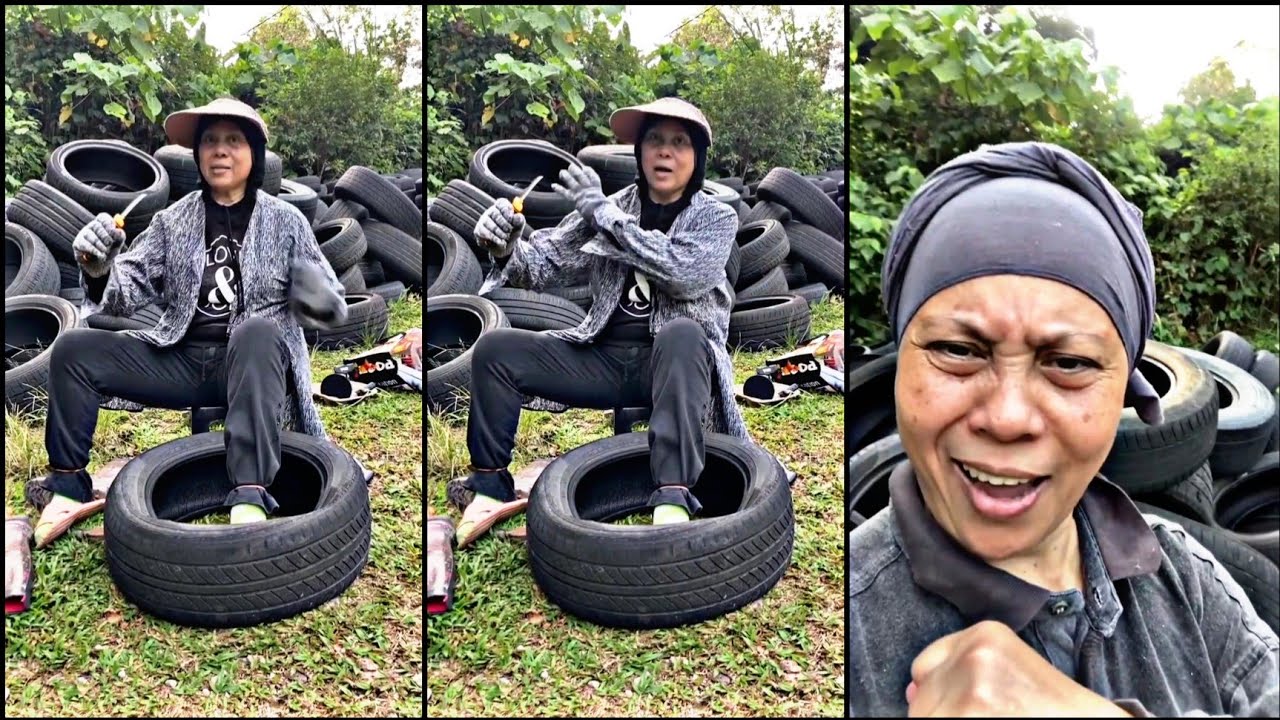 Dayangku Intan || Usaha Buat Jalan Sendiri Guna Tayar Terpakai