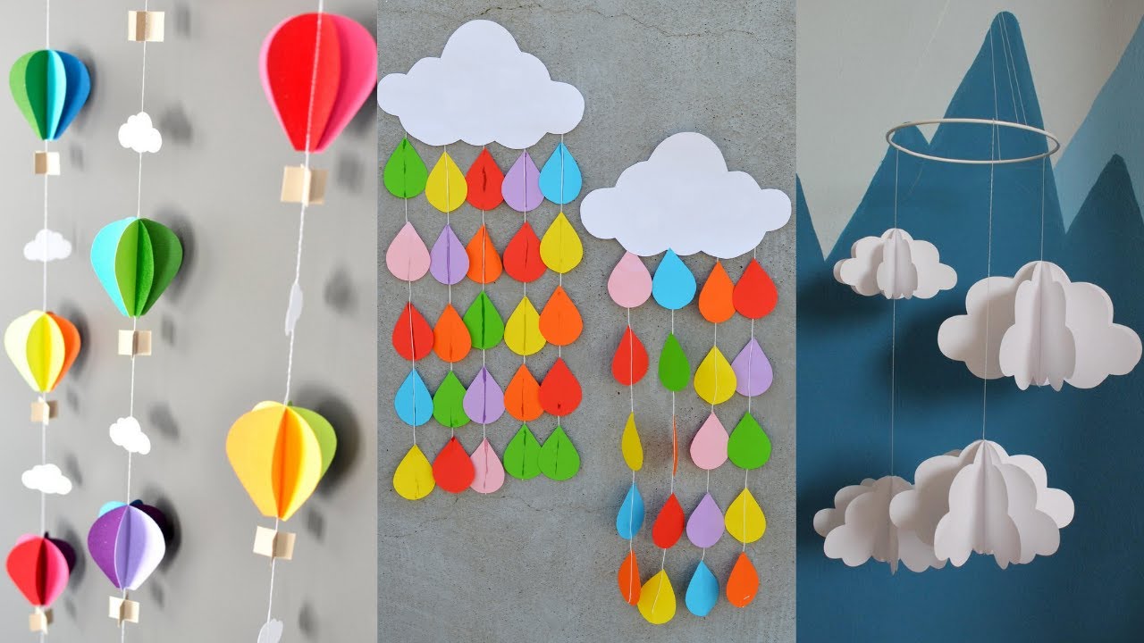 3 Paper Party Decoration Ideas | Paper Crafts Tutorial