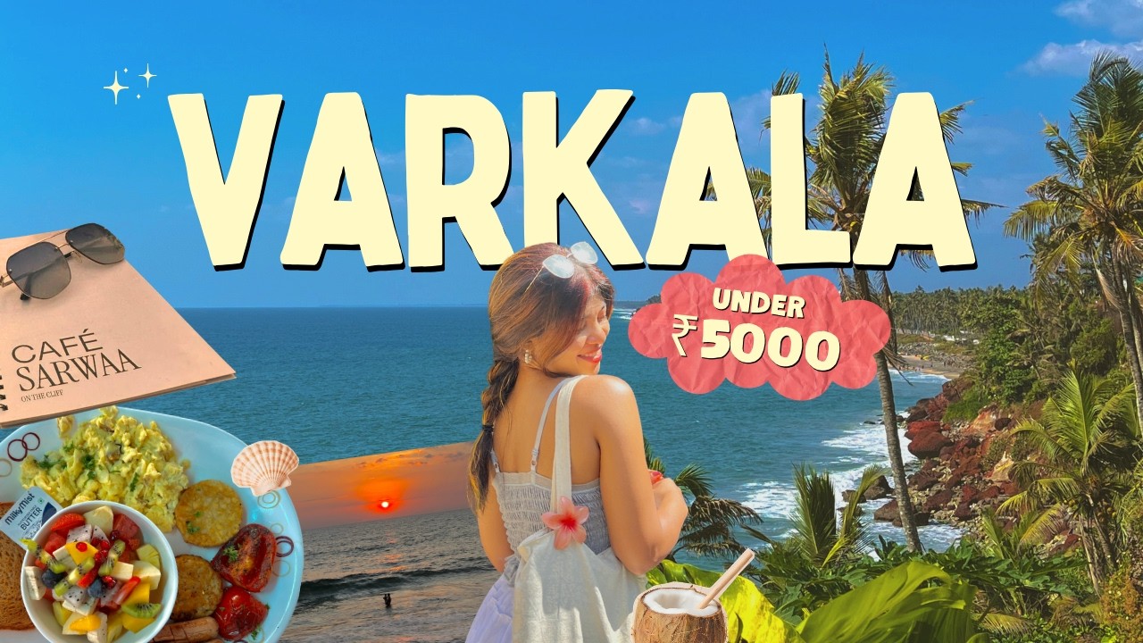 VARKALA VLOG 🌴 | A Cousins’ Trip Full of Cafes, Beaches & Cliff Views