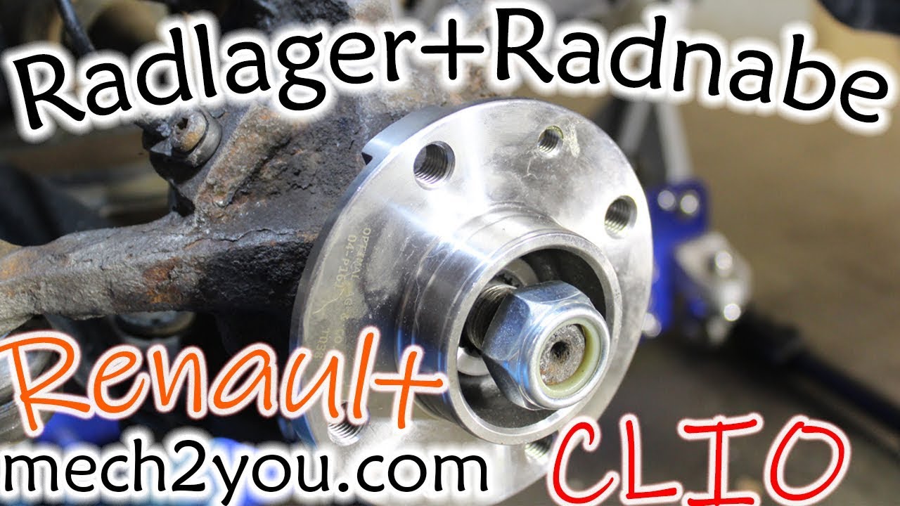 🛠️ Radnabe, Radlager wechseln und pressen beim Renault CLIO II mit einer Werkstattpresse | mech2you