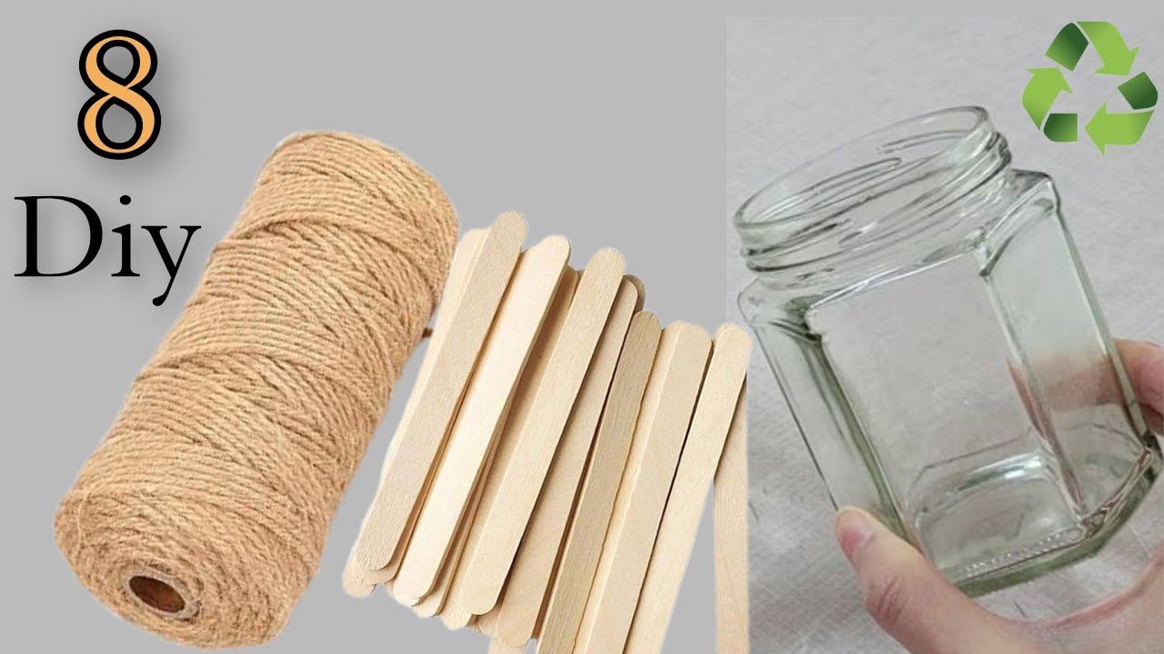 عندك برطمانات، قنينات زجاجية، بلاستيكية اصنعي منظمات و ديكورات لبيتك#diy#افكار