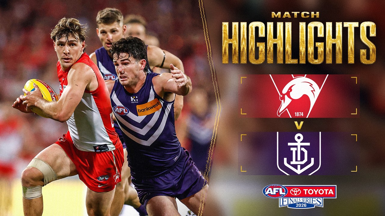 Sydney Swans v Fremantle Highlights | Preliminary Final, 2026 | AFL