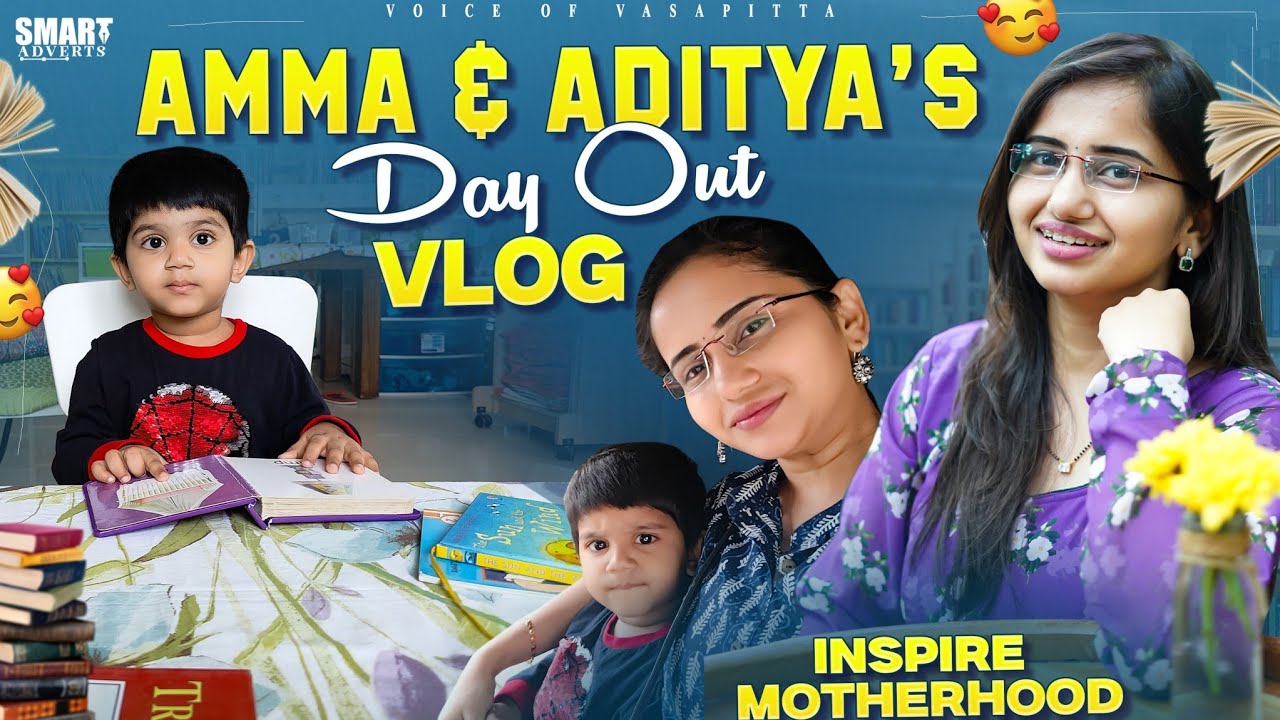 A day out with Aditya | First visit to library| Inspire Beyond Motherhood #voiceofvasapitta #telugu