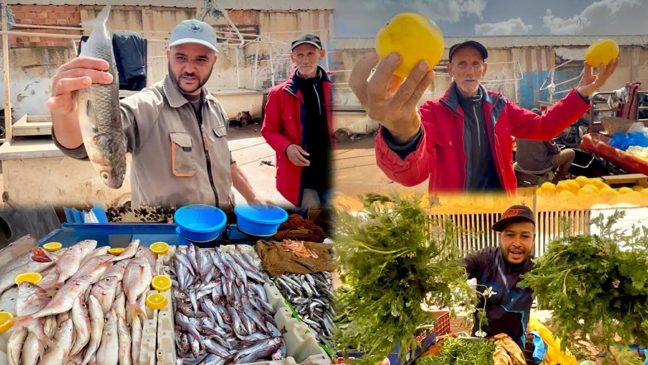 أثمنة الخضر والاسماك في الشهر رمضان اليوم الأربعاء سوق الازاري وجدة خيرات البلاد 🇲🇦