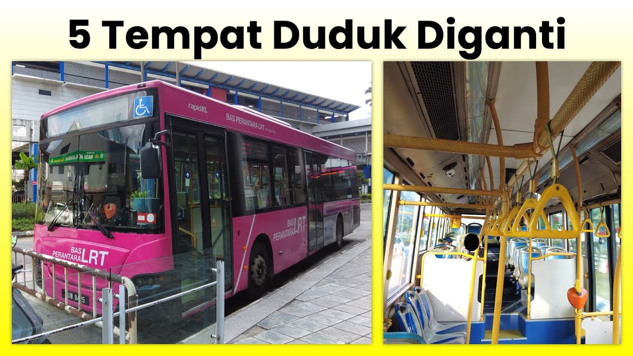 5 Replaced Seats rapidKL x LRT Feeder Bus King Long XMQ6121G (WUW8425) Exterior & Interior