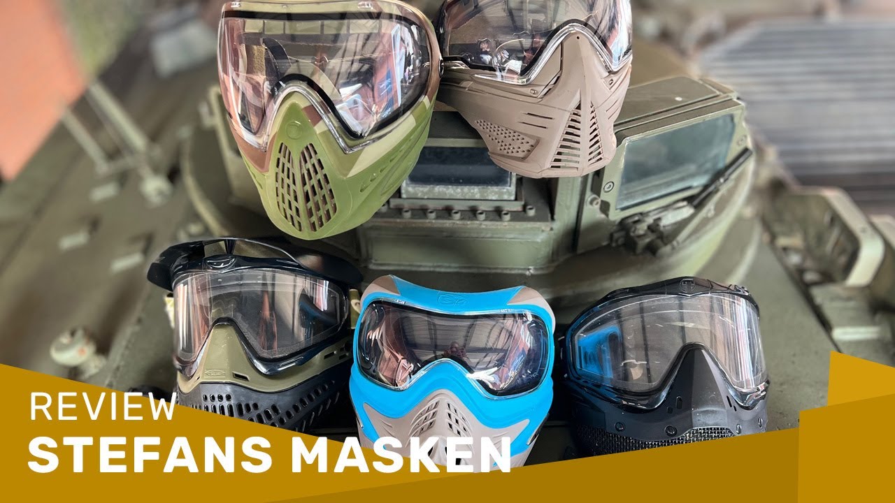 Review/ Info: Welche Paintball Masken spielt/hat Stefan 2022