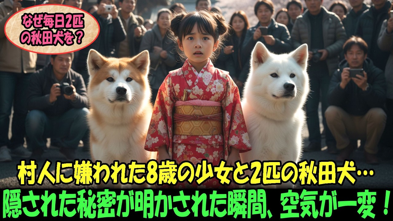 【奇跡の実話】8歳の少女は、毎日2匹のアキタ犬を散歩させているという理由で村人たちから遠ざけられていた…。しかし真実を知った瞬間、誰もが涙をこらえきれなかった！