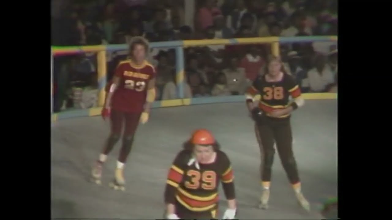 Roller Derby 1977  SF Bay Bombers vs. Red Devils Roller Skating returns! 1st half