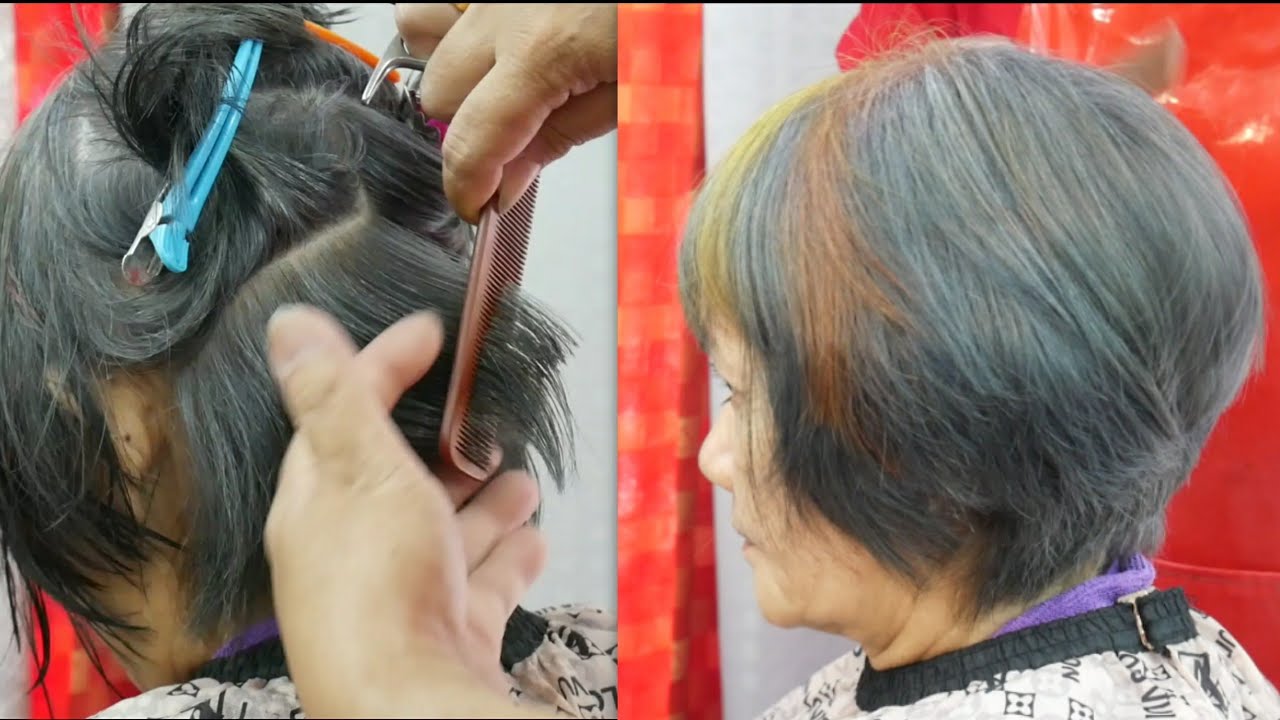 Short hair cut ซอยผมสั้น style gold
