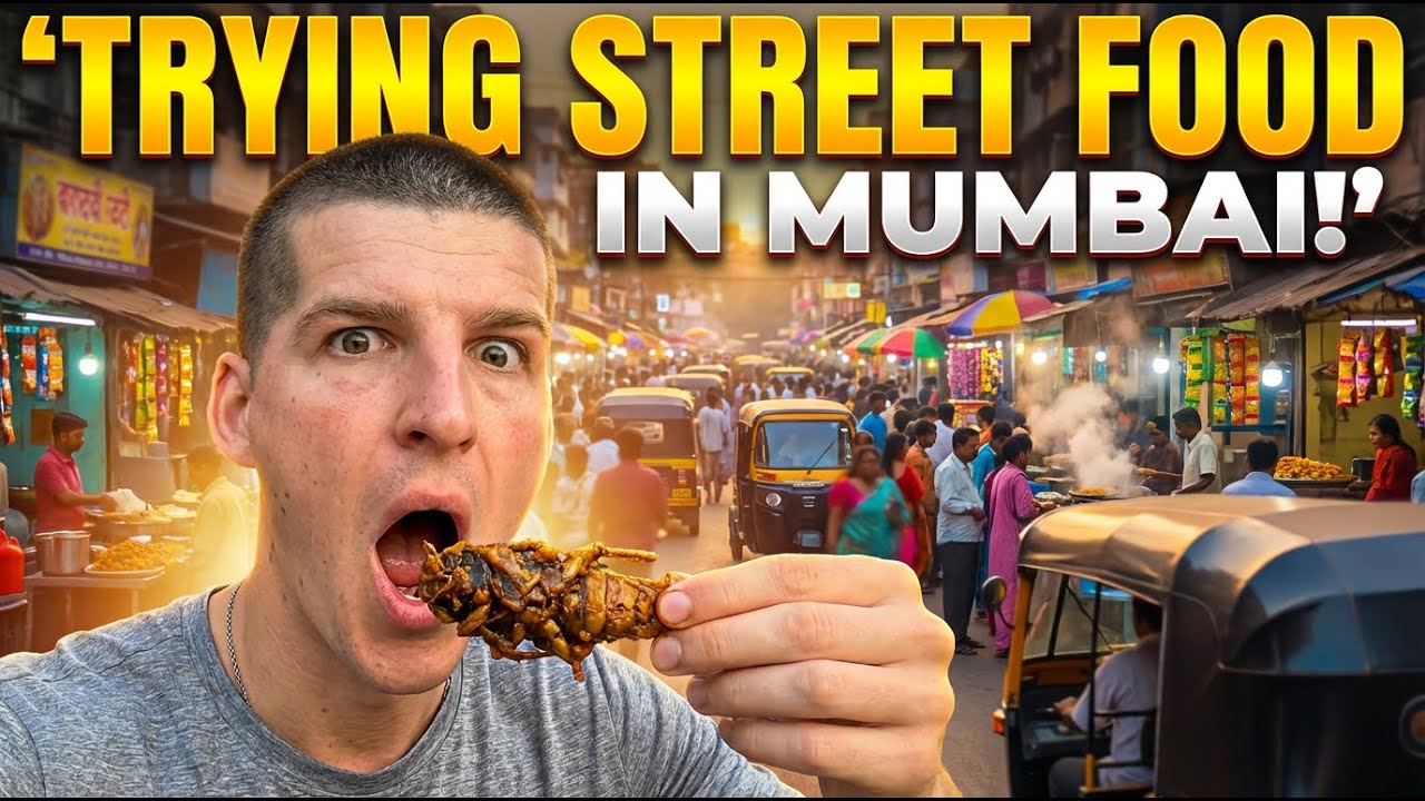 Mumbai Street Food Challenge | Tasting India's Local Snacks 🇮🇳