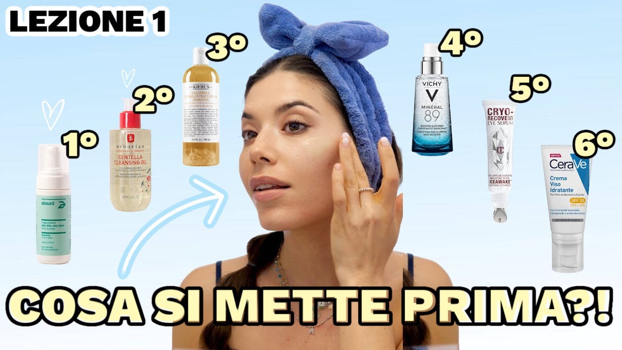 QUAL È L'ORDINE CORRETTO DEI PRODOTTI SKINCARE?! | EP. 1