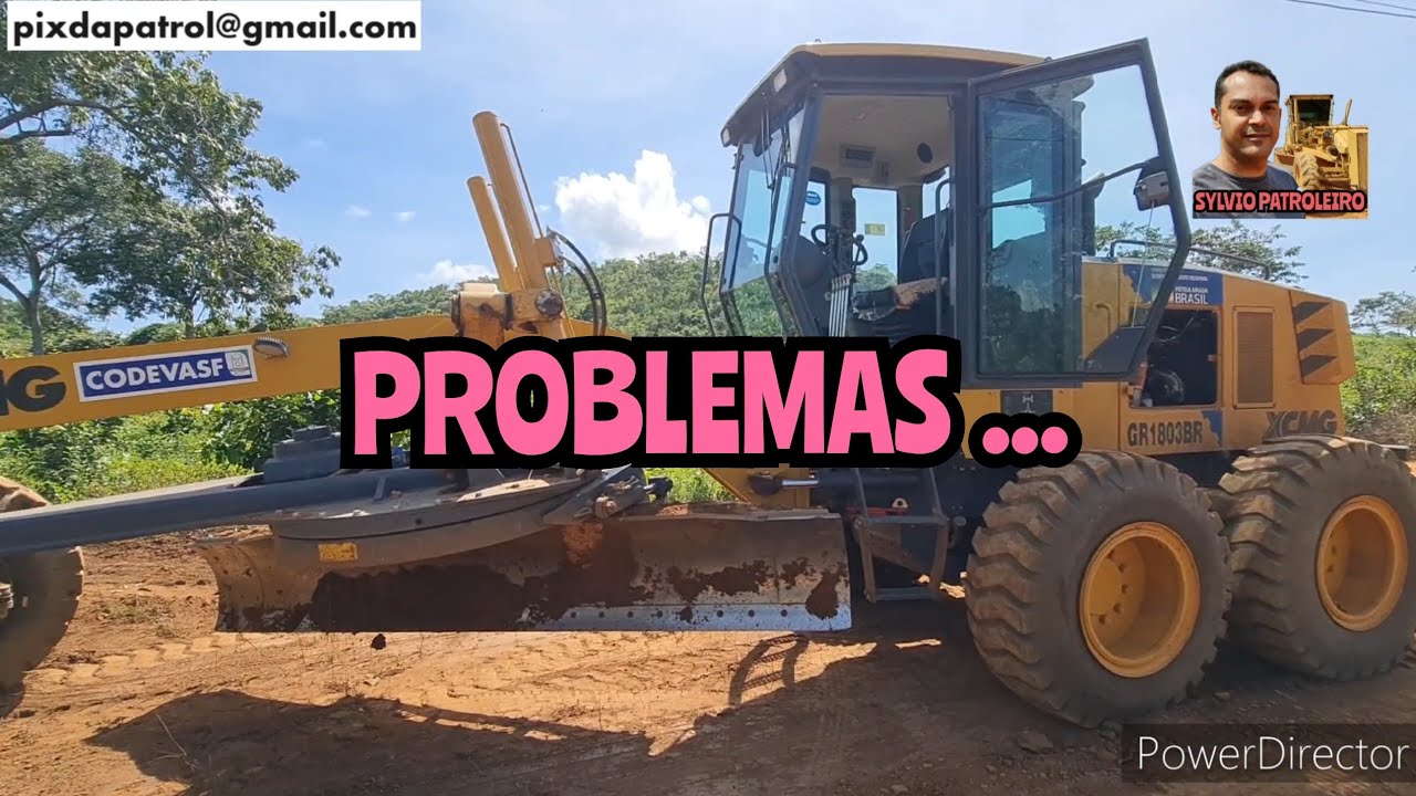 PROBLEMAS NA PATROL / Motoniveladora caterpillar 120k XCMG GR 1803 grader niveleuse patrola