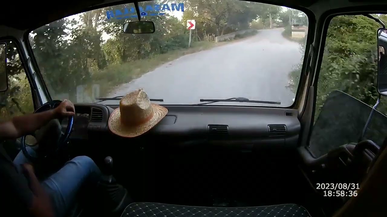 isuzu nkr ile dar köy yolları