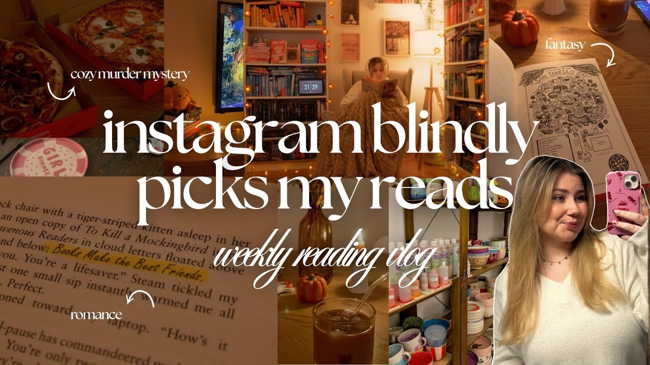 letting instagram pick my tbr 📚 | cozy fall reading vlog