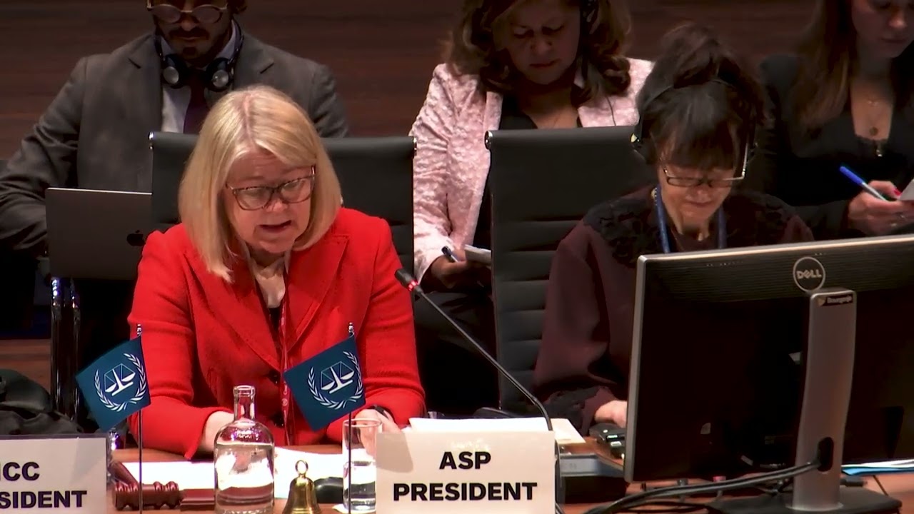 ASP 24: Opening remarks of the President of the Assembly of States Parties P&auml;ivi Kaukoranta