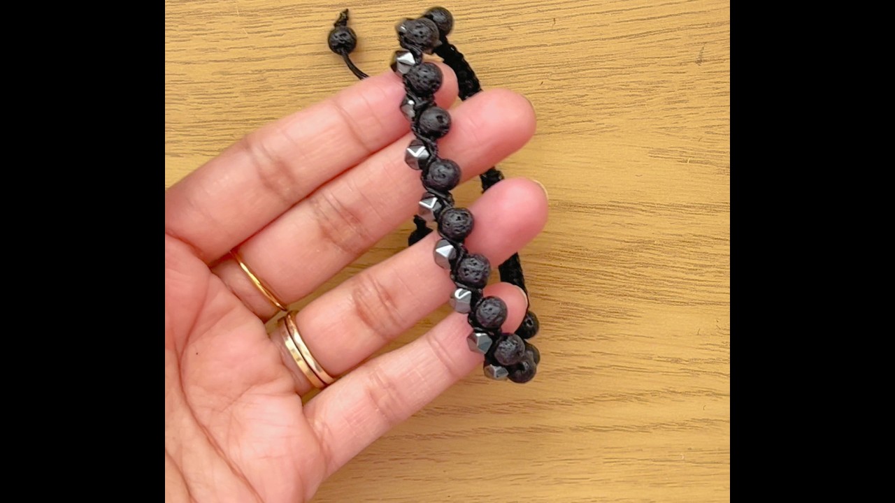 How to make double layer beaded bracelet | Easy macrame bracelet tutorial