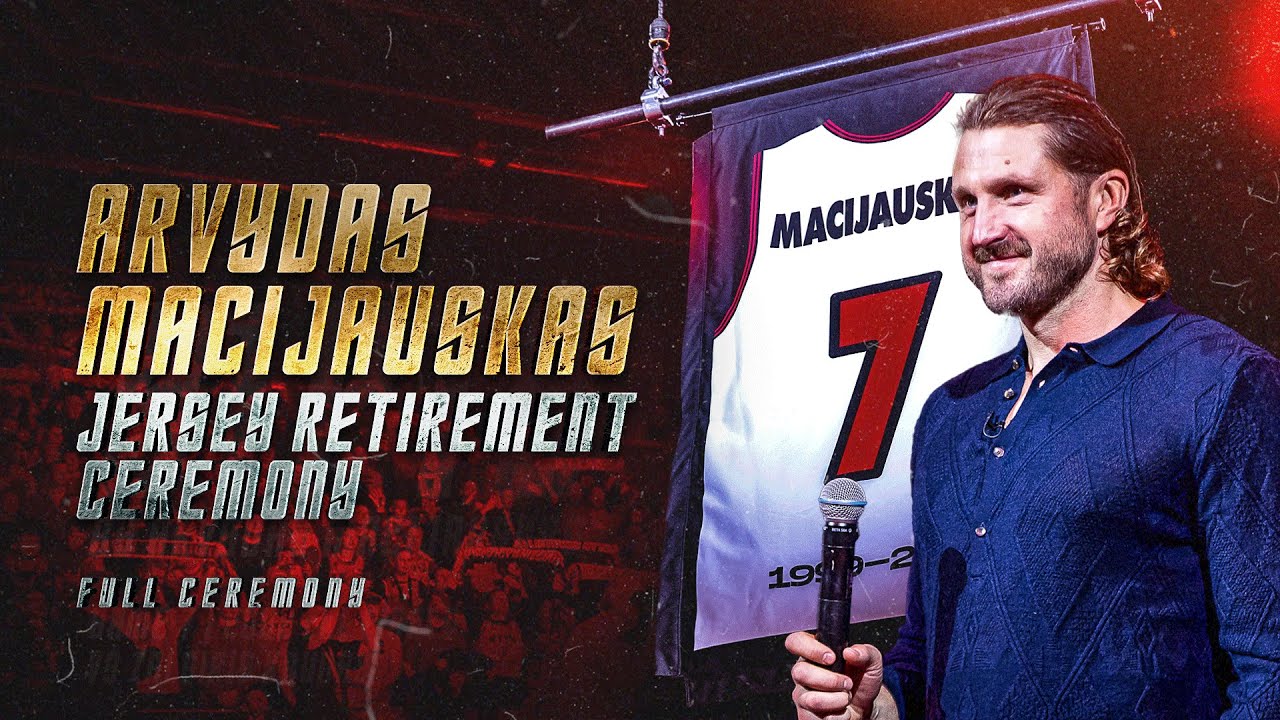 Arvydas Macijauskas Jersey Retirement | Full Ceremony