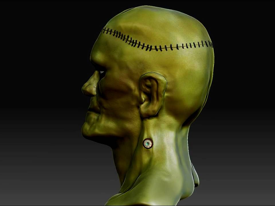 Frankenstein's Monster Zbrush Sculpt by Justin Ervin of TheGiantRobot.com