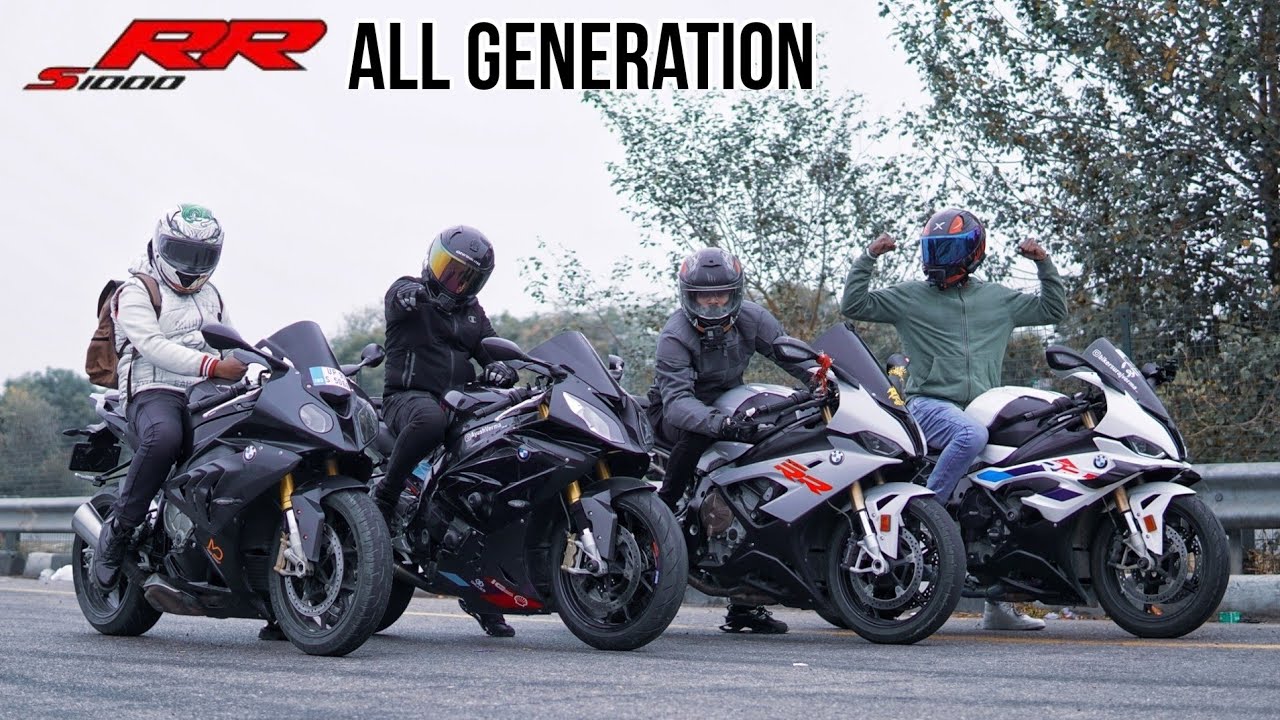 BMW S1000RR 1st Gen vs 2nd Gen vs 3rd Gen vs 4th Gen | First Time in History!!