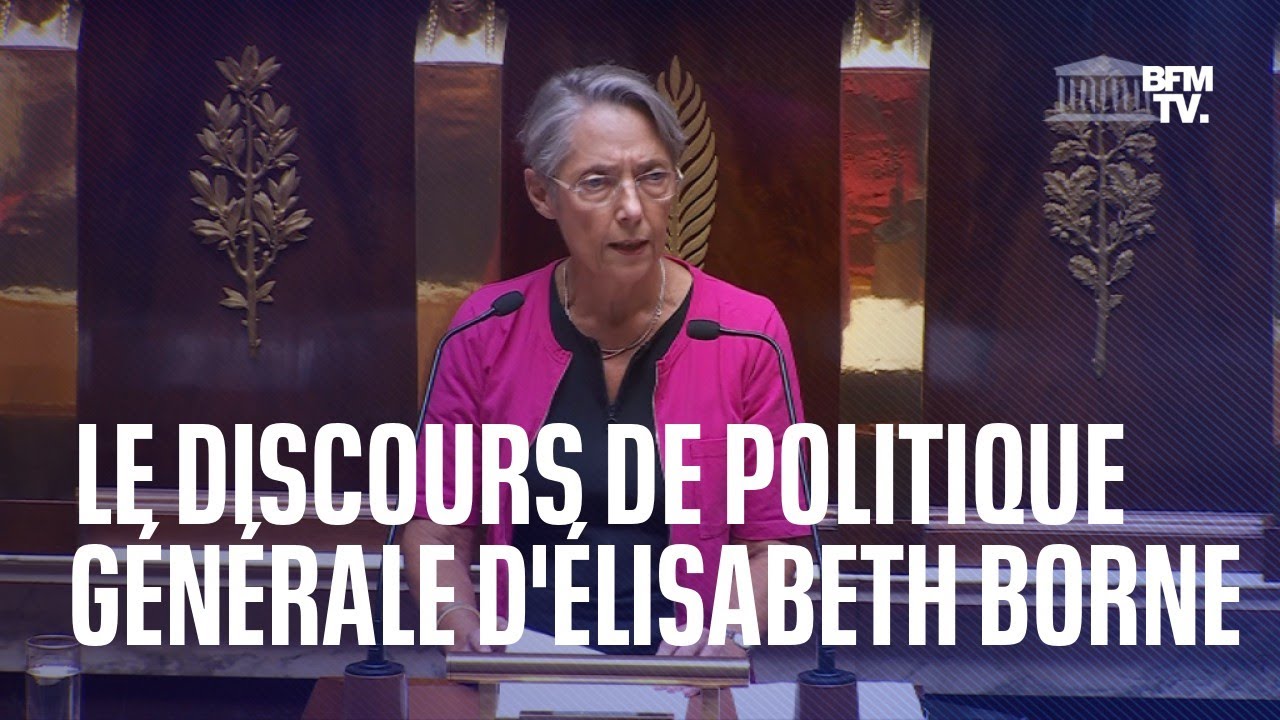 Le discours de politique générale d'Élisabeth Borne en intégralité