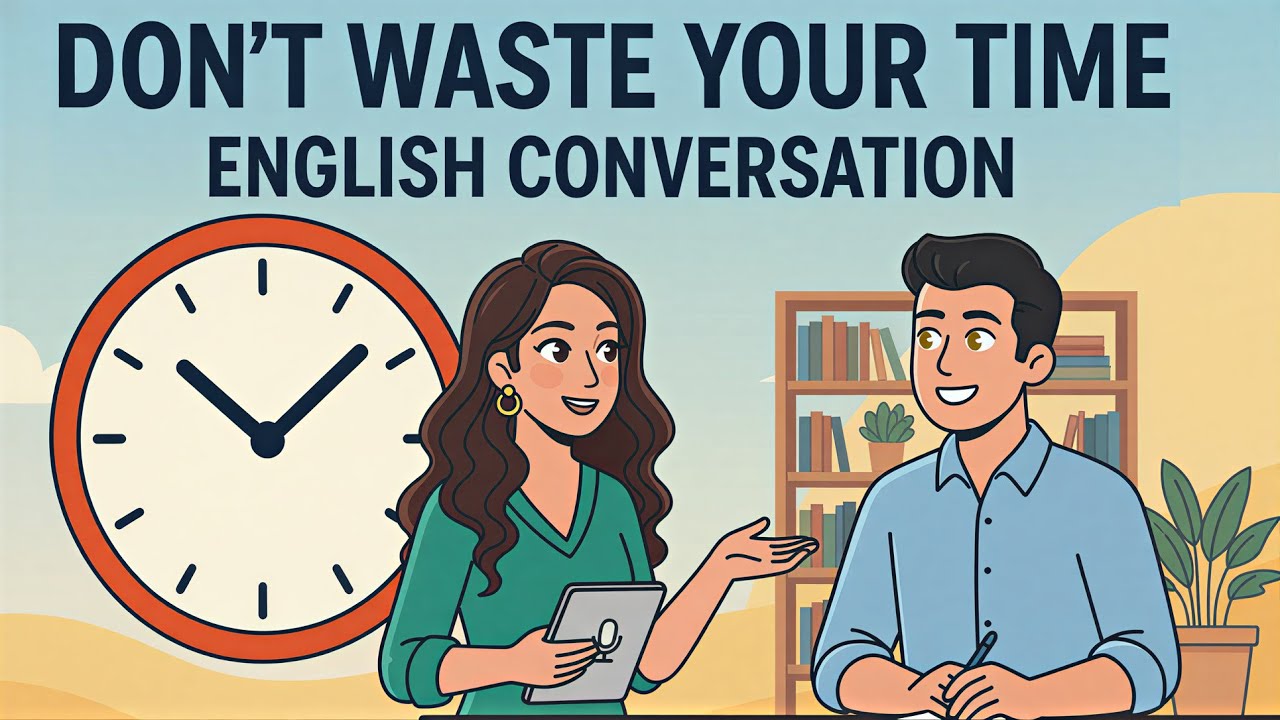 DON’T WASTE YOUR TIME ⏰ | Easy English Conversation for Beginners (A1 Level) | English Podcast
