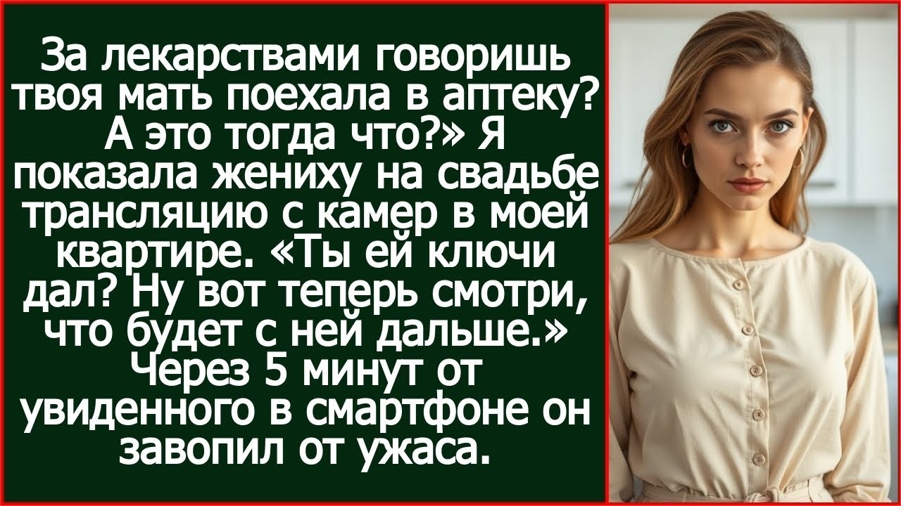 В аптеку говоришь твоя мать ездила_ А это тогда что_ Я показала жениху записи с камер в моем доме