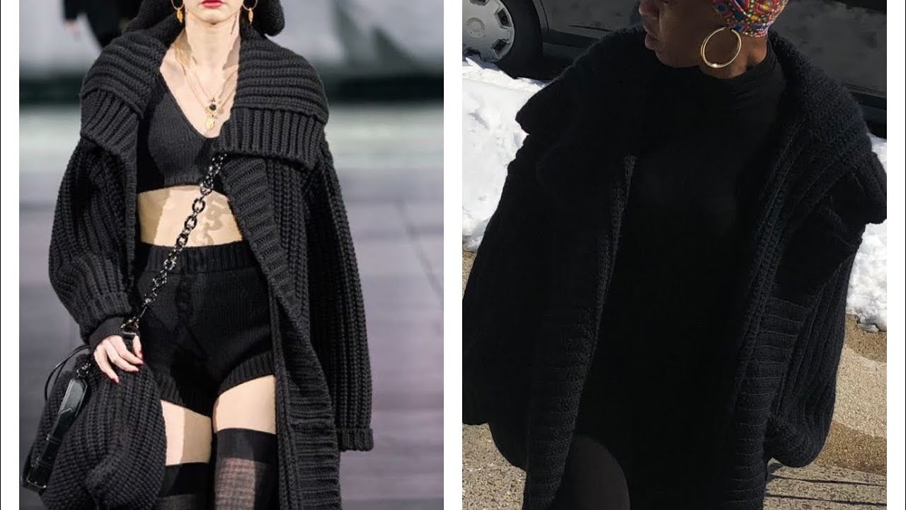 I Crocheted the $4,695 Dolce & Gabbana Sweater Coat!! 🤯