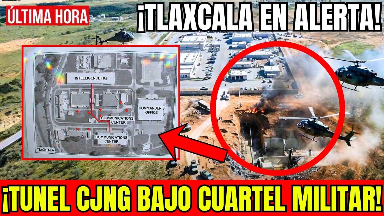 🇲🇽🚨TLAXCALA EN ALERTA: SEDENA DESCUBRE T&Uacute;NEL DEL CJNG QUE CRUZABA BAJO CUARTEL MILITAR ESPIABAN TODO